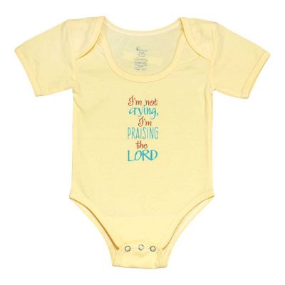 Baby Shirt-6-12 Months Yellow-I m Not Crying (Pack of 2) - 603799592659 - FAB-213