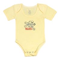 Baby Shirt-6-12 Months Yellow-Jesus is My Coach (Pack of 2)