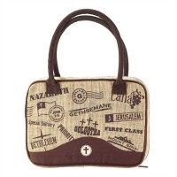 Bible Cover Thinline Postage Stamp Jute
