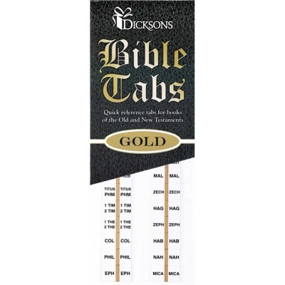 Bible Tabs Gold Old/New Testaments Pack of 10 - 603799382564 - BA-100
