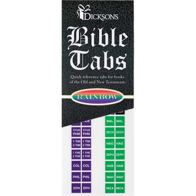 Bible Tabs Rainbow Old/New Testaments Pack of 10 - 603799385312 - BA-102