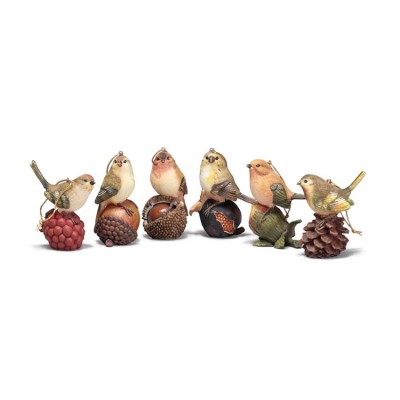 Birds On Nuts Ornaments 6 Ast Pack of 48 - 603799183758 - CHO-132