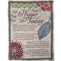 Blanket Cotton 52x68 inch I Said A Prayer for You Today