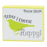 2pk -Block Pine House Blessing Plaque 2.5x3 Today I Said a Prayer (Pack of 2)