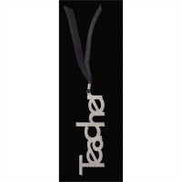 6pk -Bookmark Aluminum Teacher Shaped Pack of 6