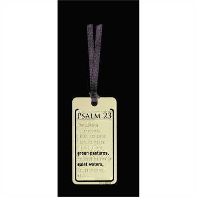 Bookmark Brass Plated Psalm 23 Pack of 12 - 603799322621 - BKM-791 Bookmark Brass Plated Psalm 23 Pack of 12 - 603799322621 - BKM-791