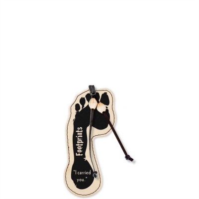 Bookmark Faux Leather 2x6 Footprints Pack of 6 - 603799407243 - BKML-120 Bookmark Faux Leather 2x6 Footprints Pack of 6 - 603799407243 - BKML-120