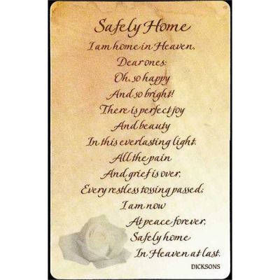 Bookmark Laminated Home In Heaven at Last Pack of 12 - 603799138826 - BKM-9094