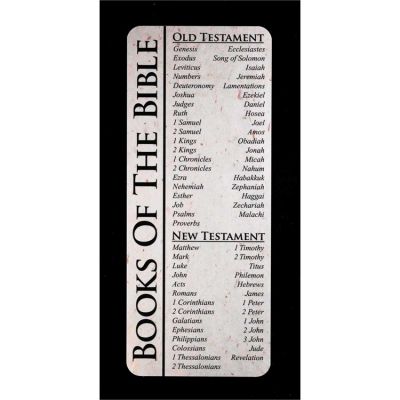 Bookmark Paper Books Of The Bible (Pack of 12) - 603799132817 - BKM-24