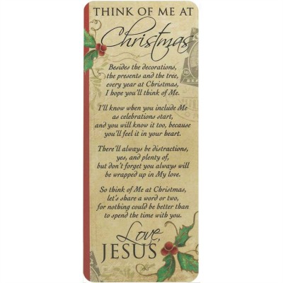 Bookmark Paper/Laminated 2.5 X 7 Christmas Pack of 12 - 603799492515 - CHBKM-8006