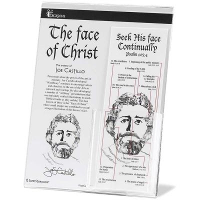 Bookmark Paper/Laminated Face of Christ Pack of 100 - 603799528269 - BKM-8002R