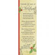 Bookmark Paper Think of Me At Christmas Pack of 6
