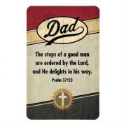 Bookmark Pocket Card Dad Be Strong/Courageous 12pk