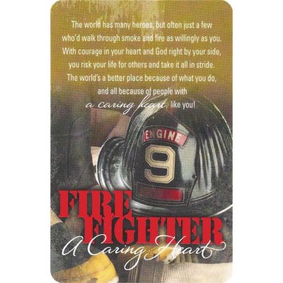 Bookmark Pocket Card Firefighter Pack of 12 - 603799536004 - BKM-9821
