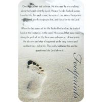 Bookmark Pocket Card Footprints 12 Pack