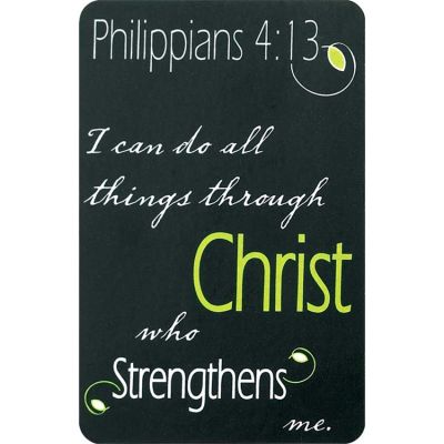 Bookmark Pocket Card I Can Do All Things Through Christ Pack of 12 - 603799397742 - BKM-9644