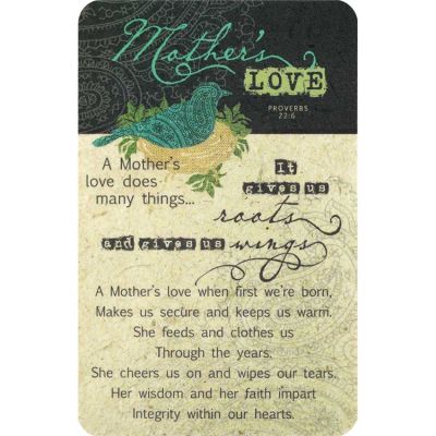 Bookmark Pocket Card Mother s Love Pack of 12 - 603799439992 - BKM-9716