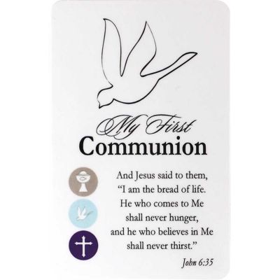 Bookmark Pocket Card My First Communion Pack of 12 - 603799541718 - BKM-9846