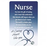 12pk -Bookmark Pocket Card Nurse A Caring (Pack of 12)