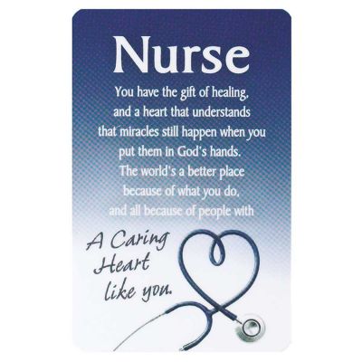Bookmark Pocket Card Nurse A Caring (Pack of 12) - 603799109659 - BKMPK-119