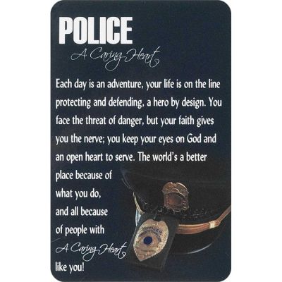 Bookmark Pocket Card Police Officer (Pack of 12) - 603799410946 - BKM-9672