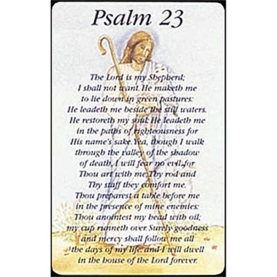 Bookmark Psalm 23 Pocket Card Pack of 12 - 603799162739 - BKM-454