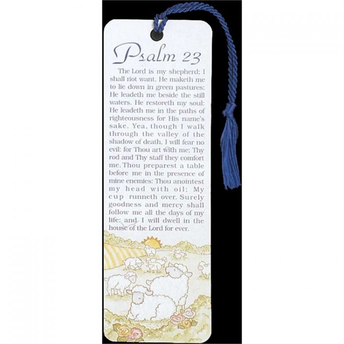 Bibles, Covers, Stands Bookmark Psalm 23 Tassel Pack of 12