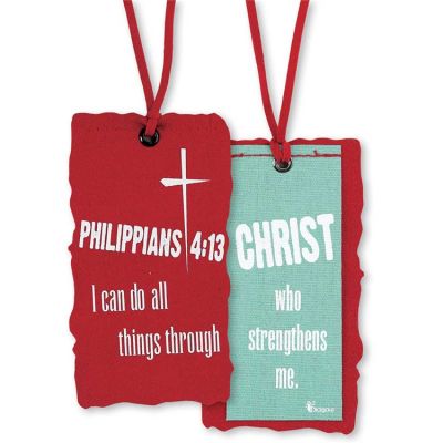 Bookmark Suede I Can Do All Things Through Christ Pack of 6 - 603799535748 - BKMS-1017