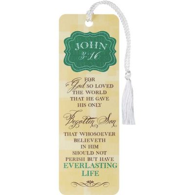 Bookmark Tassel For God So Loved The World John 3:16 12pk - 603799538411 - BKM-1839