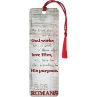 Bookmark Tassel God Works For The Good Romans 8:28 12pk