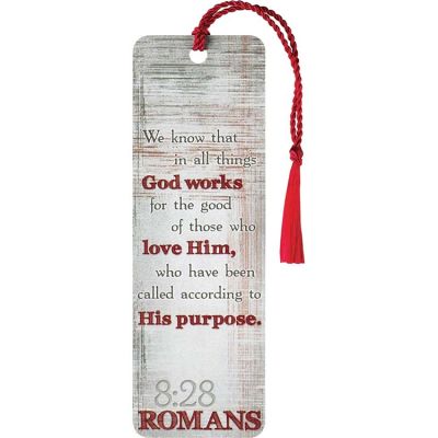 Bookmark Tassel God Works For The Good Romans 8:28 12pk - 603799543392 - BKM-1856
