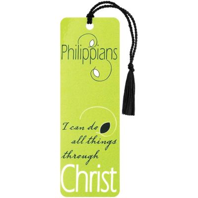 Bookmark Tassel I Can Do All Things Through Christ Pack of 12 - 603799397759 - BKM-1644