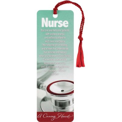 Bookmark Tassel Nurse A Caring Hear (Pack of 12) - 603799536066 - BKM-1823