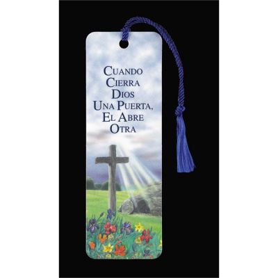 Bookmark When God Closes Spanish Tassel Pack of 12 - 603799067652 - BKM-1069-S