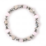 4pk -Bracelet A Caring Heart Antique Silver Pack of 4