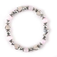4pk -Bracelet A Caring Heart Antique Silver Pack of 4
