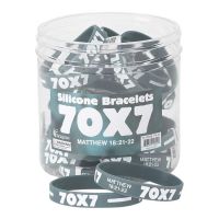 Bracelet Silicone 70X7 - Tub (Pack of 24)
