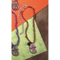2pk -Bracelet Silver Plated Angel 8 Inch Brown Seed Bead (Pack of 2) 2pk -Bracelet Silver Plated Angel 8 Inch Brown Seed Bead (Pack of 2)
