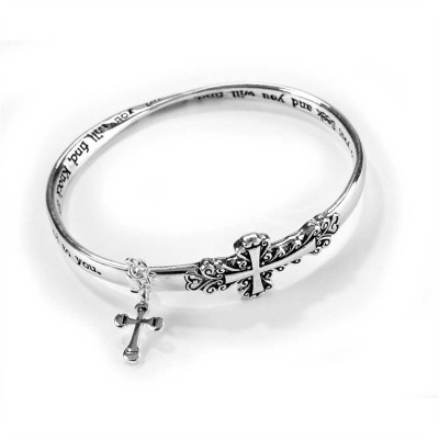 Bracelet Silver Plated Ask, Seek, Knock Mobius - 714611131199 - 30-7192T