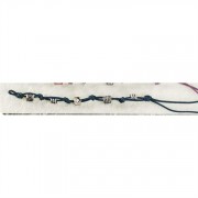 Bracelet Silver Plated Bible Navy Knot Cord