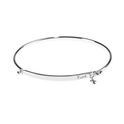 Bracelet-Silver Plated Circle Of Love Faith - 714611171393 - 35-4658