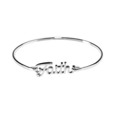 Bracelet Silver Plated Circle of Love Faith - 714611176992 - 35-4663