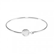 Bracelet Silver Plated Circle of Love Faith/Hope/Love Disc