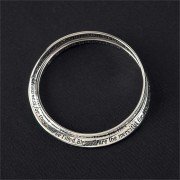 Bracelet Silver Plated Double Mobius Matthew 5:3 10