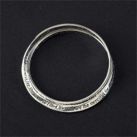 Bracelet Silver Plated Double Mobius Matthew 5:3 10