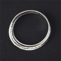 Bracelet Silver Plated Double Mobius Psalm 23 Black Bag