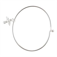 Bracelet Silver Plated Easter Angel Bangle