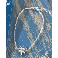 2pk -Bracelet Silver Plated He Loves Me Daisy Cross (Pack of 2)