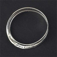 Bracelet Silver Plated Inspiring Double Proverbs 3:1 6
