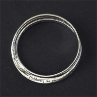 Bracelet Silver Plated Inspiring Double Serenity Prayer